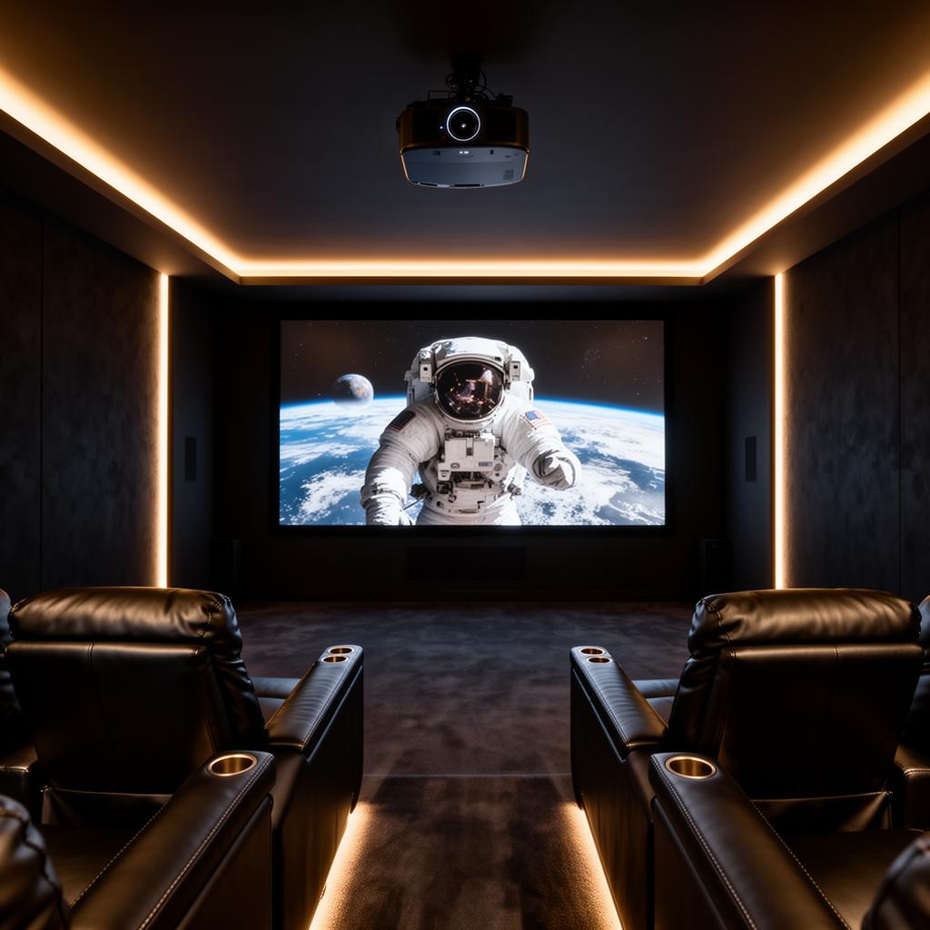 HOME THEATRE interior by Vihauss Group